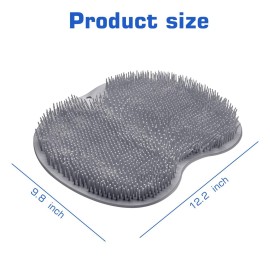 2PACK Shower Foot Scrubber Mat Back Washer Back Exfoliating Bath Wash Pad Wall Mounted Slip Suction Cups Foot Scrubber for Use in Shower Cups Foot Cleaner for Men and Women 2PACK Shower Foot Scrubber Mat Back Washer Back Exfoliating Bath Wash Pad Wall Mounted Slip Suction Cups Foot Scrubber for Use in Shower Cups Foot Cleaner for Men and Women