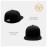 CHCHOK.LIDS Flat Bill Visor Classic Snapback Hat Blank Adjustable Brim High Top End Trendy Color Style Plain Tone Baseball Cap (Black)