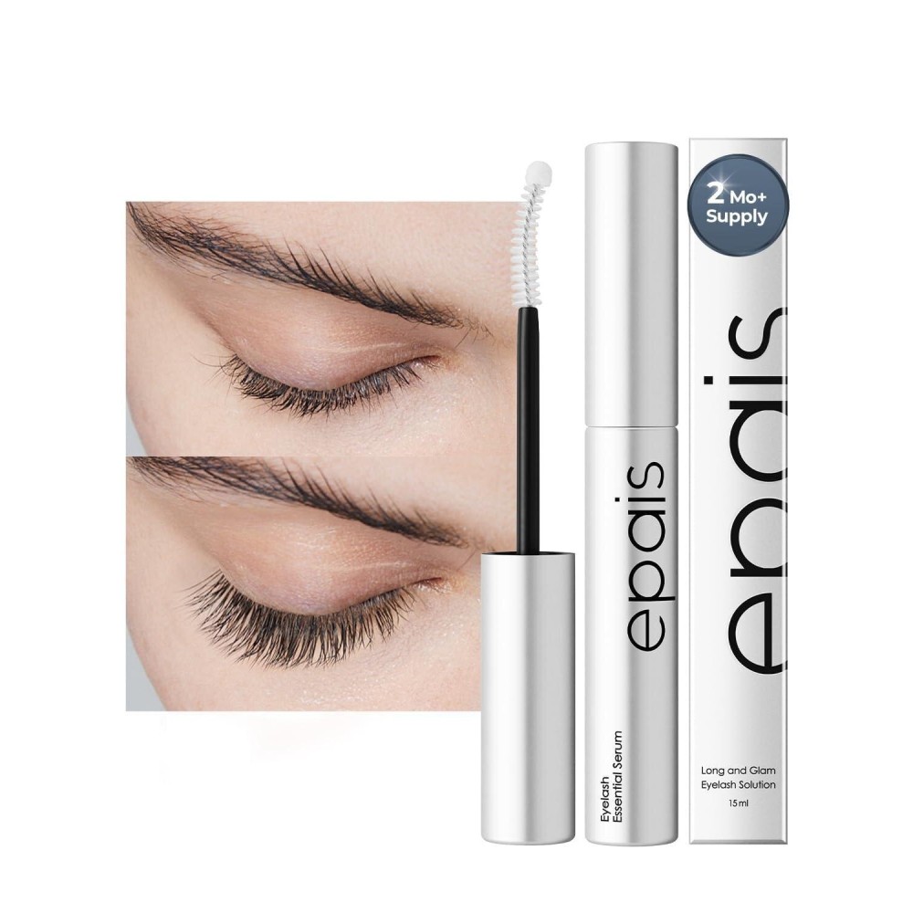 EPAIS Essential Eyelash Growth Serum, Jumbo Size 15ml/0.5fl.oz - Safe & Gentle Lashes Care, Nutrient Formula for Longer, Fuller, Thicker in 2 Weeks, To Grow Lashes Natural Longer, Non-Prostaglandin EPAIS Essential Eyelash Growth Serum, Jumbo Size 15ml/0.5fl.oz - Safe & Gentle Lashes Care, Nutrient Formula for Longer, Fuller, Thicker in 2 Weeks, To Grow Lashes Natural Longer, Non-Prostaglandin