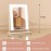ROLOVE 9x11 Small Vanity Mirror with Lights, Lighted Makeup Mirror with Light, Portable Tabletop Cosmetic Make Up Mirror, Smart Touch Control, Dual Power Supply, 360Rotation