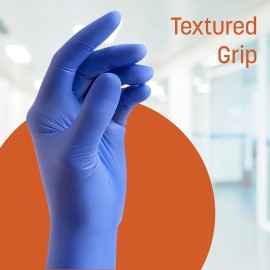 Caring Nitrile Exam Gloves (100ct), Powder Free and Not Made with Natural Rubber Latex, Gloves for Medical Use, Cleaning, Food Prep and More, Large Caring Nitrile Exam Gloves (100ct), Powder Free and Not Made with Natural Rubber Latex, Gloves for Medical Use, Cleaning, Food Prep and More, Large