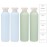 UMETASS 8.8 oz Plastic Travel Shampoo Bottles, Refillable Flip Cap Squeeze Bottles for Toiletries, Large Leakage-proof Travel Shampoo and Conditioner Bottles (Blue and Green)