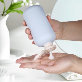 UMETASS 6.8 oz Plastic Travel Shampoo Bottles, Refillable Flip Cap Squeeze Bottles for Toiletries, Large Leakage-Proof Travel Shampoo and Conditioner Bottles (Blue) UMETASS 6.8 oz Plastic Travel Shampoo Bottles, Refillable Flip Cap Squeeze Bottles for Toiletries, Large Leakage-Proof Travel Shampoo and Conditioner Bottles (Blue)