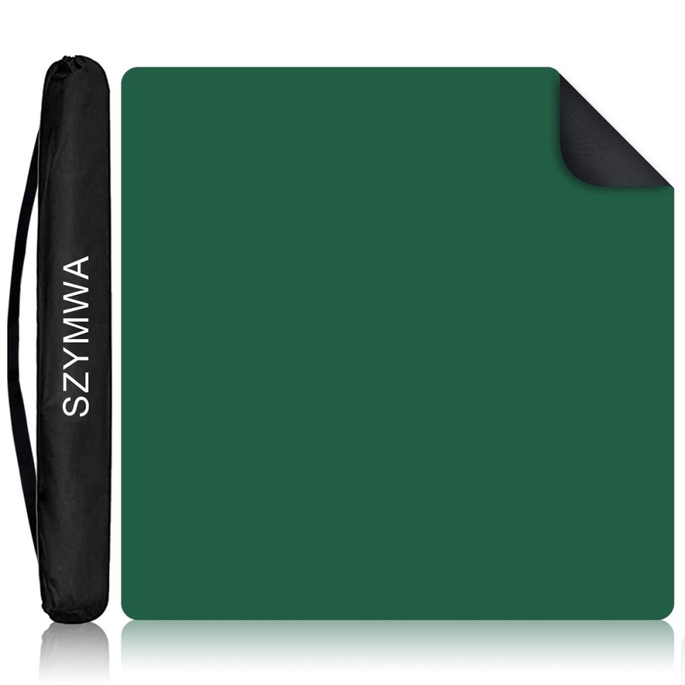 34.5x34.5 Large Rubber Mahjong Mat Anti Slip and Noise Reduction Play Mat for Mahjong, Board Games, Dominoes, Tile Games Tabletop Cover Poker Mat with Carrying Bag(Green) 34.5x34.5 Large Rubber Mahjong Mat Anti Slip and Noise Reduction Play Mat for Mahjong, Board Games, Dominoes, Tile Games Tabletop Cover Poker Mat with Carrying Bag(Green)