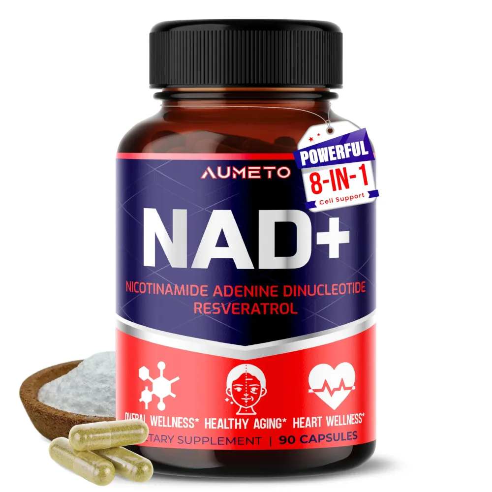 NAD+ Supplement with Nicotinamide Riboside NR, Resveratrol, Quercetin - Cellular Energy & Repair, Vitality, Healthy Aging (90 Count (Pack of 1)) NAD+ Supplement with Nicotinamide Riboside NR, Resveratrol, Quercetin - Cellular Energy & Repair, Vitality, Healthy Aging (90 Count (Pack of 1))