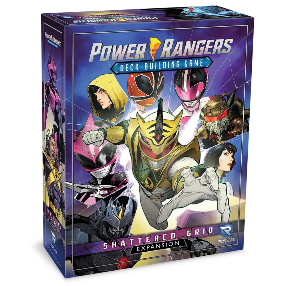 Power Rangers Deck-Building Game: Shattered Grid Expansion, Team up with Rangers from Across The ERAS to Defeat Lord DrakkonAlternate Universes, Ages 14+, 2-4 Players, 30-70 Min, Core Game Required