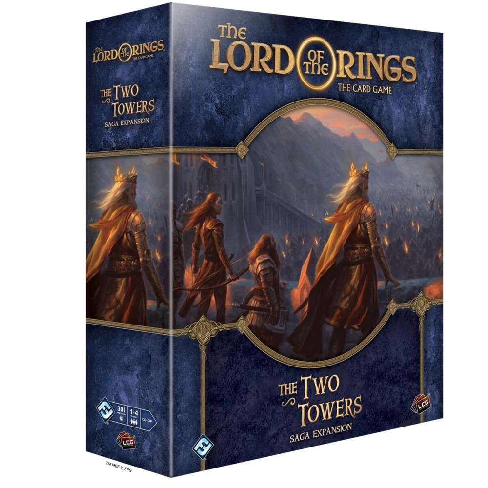 Asmodee The Lord of The Rings The Card Game The Two Towers SAGA Expansion - Cooperative Adventure Game, Strategy Game, Ages 14+, 1-4 Players, 30-90 Min Playtime