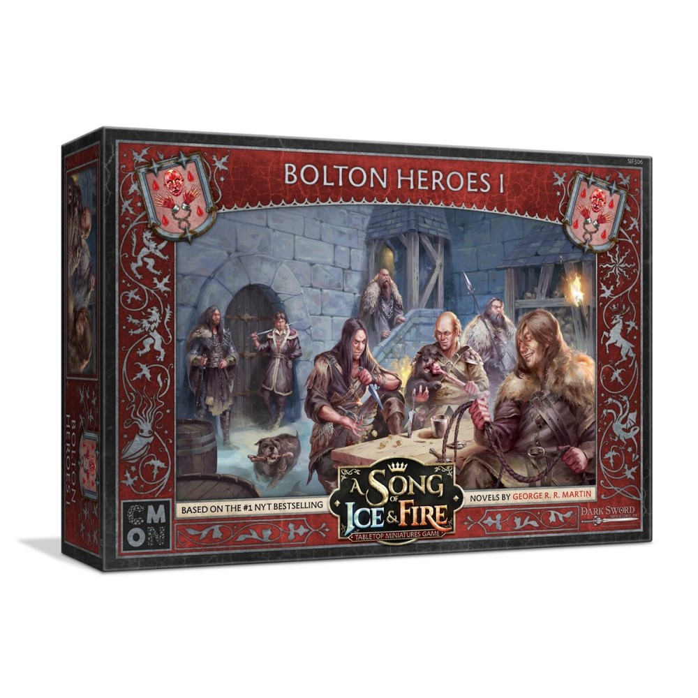 A Song of Ice and Fire Tabletop Miniatures Bolton Heroes I Box Set - Command The Ruthless Leaders, Strategy Game for Adults, Ages 14+, 2+ Players, 45-60 Minute Playtime, Made by CMON