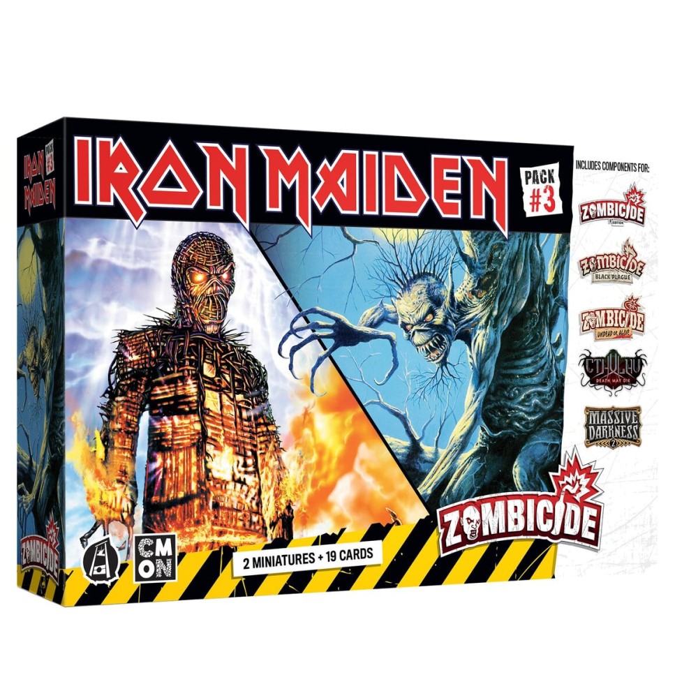 Zombicide Iron Maiden Character Pack 3 - Fear of The Dark & Wicker Man Miniatures! Cooperative Strategy Board Game, Ages 14+, 1-6 Players, 60 Minute Playtime, Made by CMON Zombicide Iron Maiden Character Pack 3 - Fear of The Dark & Wicker Man Miniatures! Cooperative Strategy Board Game, Ages 14+, 1-6 Players, 60 Minute Playtime, Made by CMON