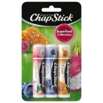 ChapStick Lip Balm, Superfood Collection 3-Pack - Dragon Fruit, Blueberry & Clover Honey, Moisturizer for Dry Lips, 0.15 Oz