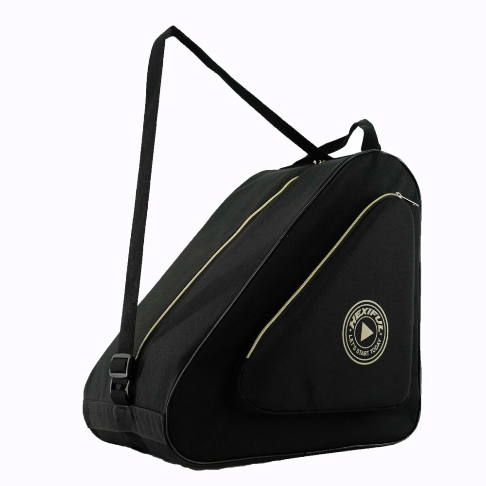HEXIFUL Skate Bag for Ice, Inline, Roller & Quad Skates - Kids & Adults (Black/Gold) HEXIFUL Skate Bag for Ice, Inline, Roller & Quad Skates - Kids & Adults (Black/Gold)