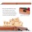 A&A Premium Natural Mahogany Folding Chess Set, w/ 15 Board & 3 King Height Staunton Chess Pieces, Includes 2 Extra Queens and a Storage Bag