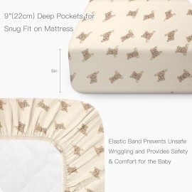 Knirose 52x28 Inches Muslin Crib Sheets Fitted Crib Mattress Sheet for Baby Girls & Boys, 100% Cotton, Soft Boho Neutral Toddler Bedding Bed Sheets Fits Well Standard Size Crib Mattress 28x52 Inches Knirose 52x28 Inches Muslin Crib Sheets Fitted Crib Mattress Sheet for Baby Girls & Boys, 100% Cotton, Soft Boho Neutral Toddler Bedding Bed Sheets Fits Well Standard Size Crib Mattress 28x52 Inches