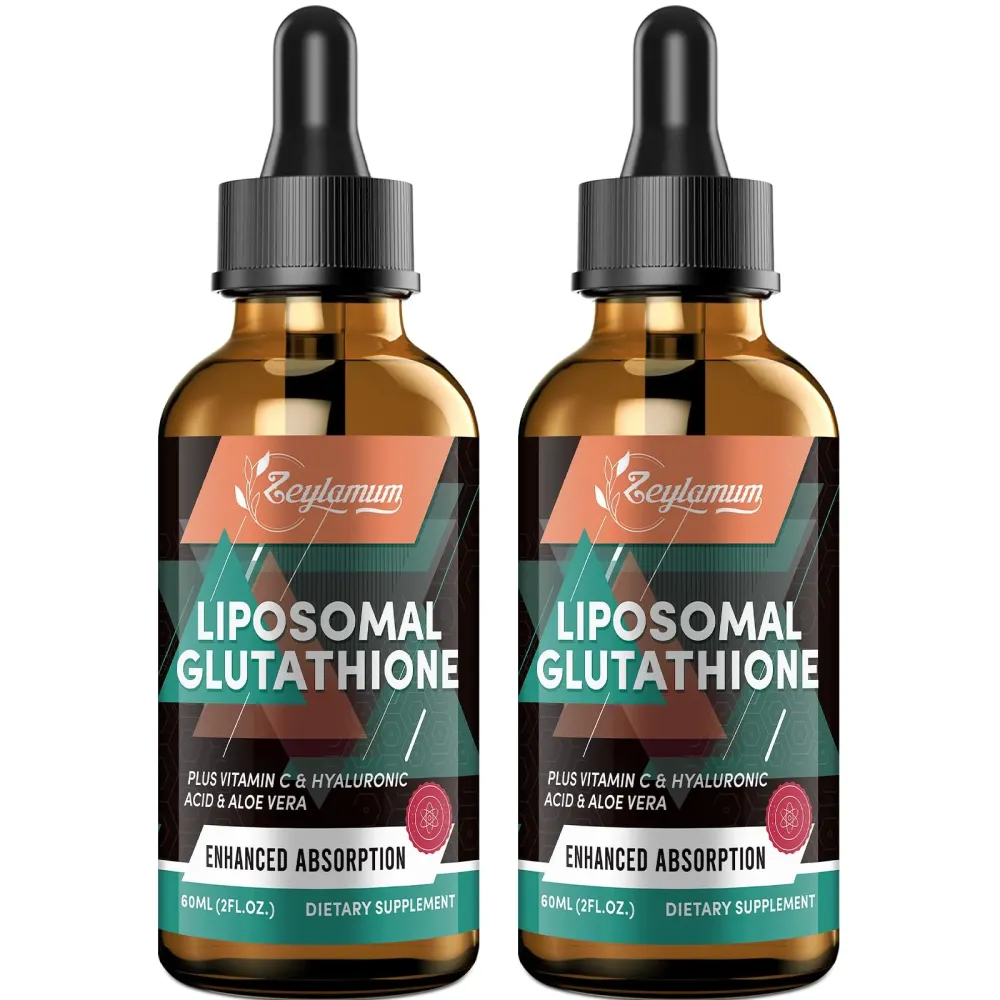 2000MG Liposomal Glutathione Liquid Drops, Enhanced Absorption, Glutathione Supplement, with Vitamin C, Hyaluronic Acid & L-Glutathione, Antioxidant Supplement - Liver Detox, Radiant Skin, 4.05 OZ 2000MG Liposomal Glutathione Liquid Drops, Enhanced Absorption, Glutathione Supplement, with Vitamin C, Hyaluronic Acid & L-Glutathione, Antioxidant Supplement - Liver Detox, Radiant Skin, 4.05 OZ