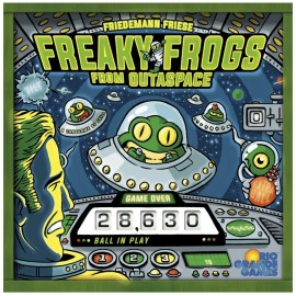 Rio Grande Games: Freaky Frogs from Outaspace - Pinball Session with Cards, Card Game for 1 Player Rio Grande Games: Freaky Frogs from Outaspace - Pinball Session with Cards, Card Game for 1 Player