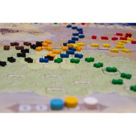 Rio Grande Games: Prussian Rails - Economic Train Board Game, Build Railroads in 1830\'s Germany, Bidding-Investment, Ages 14+, 3-5 Players, 90-120 Min