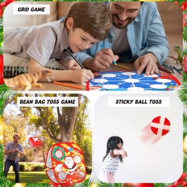Liliful Christmas 3 in 1 Bean Bag Toss Game Set Christmas Party Games for Families Collapsible Cornhole and Dart Board Yard Outdoor Indoor Games for Boys and Girls Toys Xmas Activities Party Favors Liliful Christmas 3 in 1 Bean Bag Toss Game Set Christmas Party Games for Families Collapsible Cornhole and Dart Board Yard Outdoor Indoor Games for Boys and Girls Toys Xmas Activities Party Favors