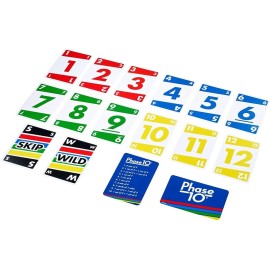 Phase 10 Card Game for Adults Bundle with Mr Dice Drawstring Bag