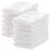 Lovely Care 12 Pack Muslin Burp Cloths 100% Cotton Muslin Cloths Large 20\'\'x10\'\' Extra Soft and Absorbent Baby Burping Cloth - White