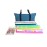 usamjtable 166 Tiles American Mahjong Set Soft Bag 4 All in One Color Pushers Racks Combo Easy Carry (Teal)