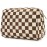 Large Makeup Bag Zipper Pouch Travel Cosmetic Organizer for Women (Large, Dark Checkerboard)