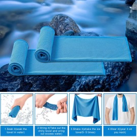 4 Pack Cooling Towel (40x12), Soft Breathable Chilly Towel, Ice Towel, Microfiber Towel for Yoga, Sport, Running, Workout,Gym, Camping, Fitness, Workout & More Activities(Multicolor) 4 Pack Cooling Towel (40x12), Soft Breathable Chilly Towel, Ice Towel, Microfiber Towel for Yoga, Sport, Running, Workout,Gym, Camping, Fitness, Workout & More Activities(Multicolor)