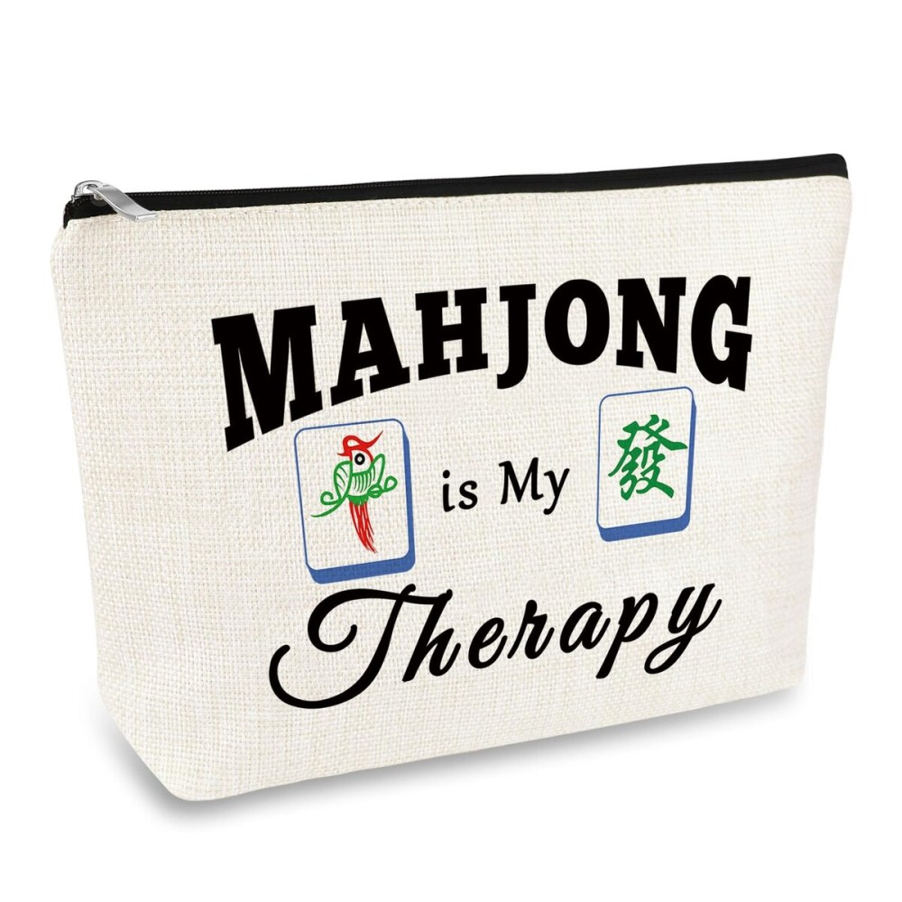 Mahjong Gifts for Girls Women Makeup Bag Mahjong Lover Cosmetic Bag Funny Gambling Gifts Retirement Present for Grandma Aunt Mom Sister Friend Birthday Christmas Travel Zipper Toiletries Pouch Mahjong Gifts for Girls Women Makeup Bag Mahjong Lover Cosmetic Bag Funny Gambling Gifts Retirement Present for Grandma Aunt Mom Sister Friend Birthday Christmas Travel Zipper Toiletries Pouch