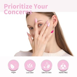 CANNI 9ml Hema-Free Gel Nail Polish Set- 6Pcs Light Pink Nail Gel Manicure Kit, Soak Off LED Polish DIY at Home Salon Gifts for Women Girls CANNI 9ml Hema-Free Gel Nail Polish Set- 6Pcs Light Pink Nail Gel Manicure Kit, Soak Off LED Polish DIY at Home Salon Gifts for Women Girls