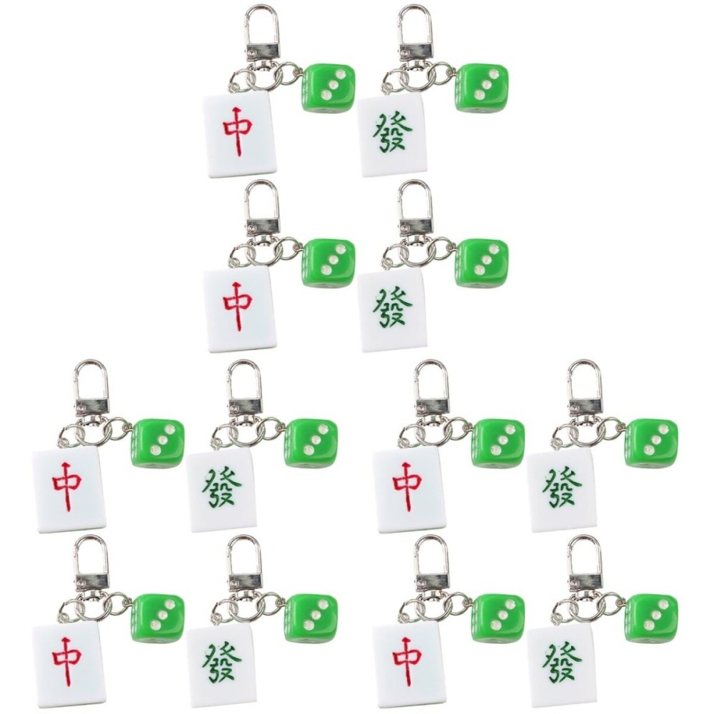 BESTOYARD 12 Pcs Mahjong Tile Keychains, Metal Keychain Set for Decoration, Fun and Playful Bag Charms, Novelty Car Accessories and Gifts for Party Favors BESTOYARD 12 Pcs Mahjong Tile Keychains, Metal Keychain Set for Decoration, Fun and Playful Bag Charms, Novelty Car Accessories and Gifts for Party Favors