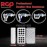 RCP PRODUCTS Dominos Set for Adults - Professional Double 9 Dominoes Set of 55 Tiles for Adults, Metal Spinner, Classic and Travel Board Game with Wood Case Juegos de Mesa Silver