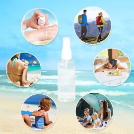 MUUZLL Spray Bottles 6 pcs, Refillable Cosmetic Spray Bottles, Small Refillable Liquid Containers, 2oz/50ml Clear Empty Fine Mist Plastic Mini Travel Bottle