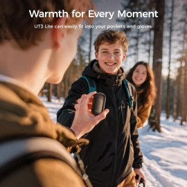 OCOOPA Magnetic Hand Warmers Rechargeable 2 Pack, Fast-Heat, UL Electric Portable Pocket Heater, Ultra-Thin Gloves, Hunting Accessories, Golf, Camping Gear, Women Purse Must Haves, Men Gifts, UT3 Lite OCOOPA Magnetic Hand Warmers Rechargeable 2 Pack, Fast-Heat, UL Electric Portable Pocket Heater, Ultra-Thin Gloves, Hunting Accessories, Golf, Camping Gear, Women Purse Must Haves, Men Gifts, UT3 Lite