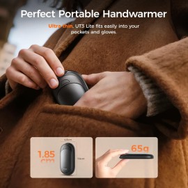 OCOOPA Magnetic Hand Warmers Rechargeable 2 Pack, Fast-Heat, UL Electric Portable Pocket Heater, Ultra-Thin Gloves, Hunting Accessories, Golf, Camping Gear, Women Purse Must Haves, Men Gifts, UT3 Lite OCOOPA Magnetic Hand Warmers Rechargeable 2 Pack, Fast-Heat, UL Electric Portable Pocket Heater, Ultra-Thin Gloves, Hunting Accessories, Golf, Camping Gear, Women Purse Must Haves, Men Gifts, UT3 Lite