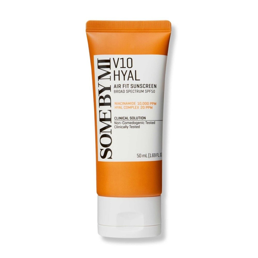 SOME BY MI V10 Hyal Air Fit Sunscreen - 1.69oz, 50ml - Korean Centella Sunscreen for Face with SPF 50 UV Protection - Non-Greasy, No White Cast, No Eye Irritation for Sensitive Skin - Korean Skin Care SOME BY MI V10 Hyal Air Fit Sunscreen - 1.69oz, 50ml - Korean Centella Sunscreen for Face with SPF 50 UV Protection - Non-Greasy, No White Cast, No Eye Irritation for Sensitive Skin - Korean Skin Care