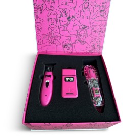 TPOB Slime 2 Candy Pink Clipper Trimmer Shaver Set Barber Hair Clippers in Matte Pink with Taper Blade TPOB Slime 2 Candy Pink Clipper Trimmer Shaver Set Barber Hair Clippers in Matte Pink with Taper Blade