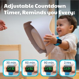 Potty Training Watch for Kids V2 - A Water Resistant Potty Reminder Device for Boys & Girls to Train Your Toddler with Fun/Musical & Vibration Interval Reminder with Potty Training eBook (Sky) Potty Training Watch for Kids V2 - A Water Resistant Potty Reminder Device for Boys & Girls to Train Your Toddler with Fun/Musical & Vibration Interval Reminder with Potty Training eBook (Sky)