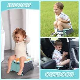 Portable Potty for Toddler Travel, Kids Travel Potty Training Chair with Travel Bag, Baby Potty Training Toilet for Outdoor and Indoor Easy to Clean (Blue) by Yszawmx, Includes 30 Replacement Bags Portable Potty for Toddler Travel, Kids Travel Potty Training Chair with Travel Bag, Baby Potty Training Toilet for Outdoor and Indoor Easy to Clean (Blue) by Yszawmx, Includes 30 Replacement Bags