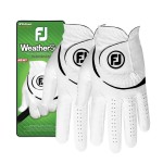 FootJoy Men\'s WeatherSof 2-Pack Golf Glove, White, X-Large, Worn on Left Hand