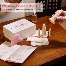 Rena Chris Facial Cupping Set & Gua Sha Facial Tool - Silicone Cupping Set & Rose Quartz Gua Sha Stone - Face Cupping Therapy Set for Natural Skin Care, Puffiness, Lip Plumping(Pink) Rena Chris Facial Cupping Set & Gua Sha Facial Tool - Silicone Cupping Set & Rose Quartz Gua Sha Stone - Face Cupping Therapy Set for Natural Skin Care, Puffiness, Lip Plumping(Pink)