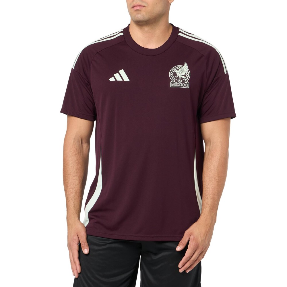 adidas Men\'s Mexico Jersey, Dark Burgundy 2024 adidas Men\'s Mexico Jersey, Dark Burgundy 2024