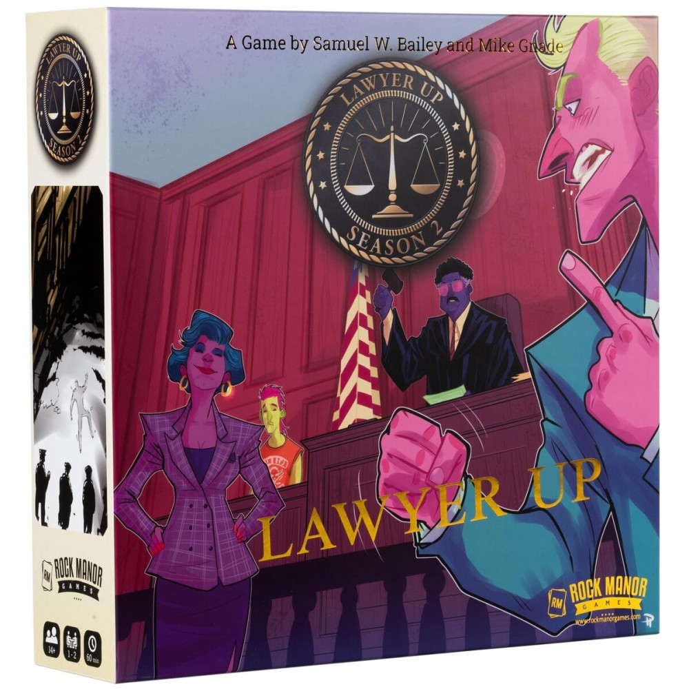 Lawyer Up: Season 2 | Asymmetrical 1-2 Player Courtroom Drama Card Game, Age 14+ | Strategy & Deduction Trial Game Lawyer Up: Season 2 | Asymmetrical 1-2 Player Courtroom Drama Card Game, Age 14+ | Strategy & Deduction Trial Game