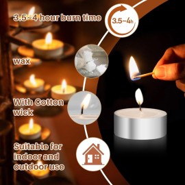 Tealight Candles - Tea Lights Candles Unscented Tea Tree Lights Mini Votive with Cotton Wick for Decorating Home,Pool,Shabbat,Wedding,Emergencies,Christmas,Halloween,Parties, Spas Tealight Candles - Tea Lights Candles Unscented Tea Tree Lights Mini Votive with Cotton Wick for Decorating Home,Pool,Shabbat,Wedding,Emergencies,Christmas,Halloween,Parties, Spas