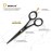 DEMAXA 5 Professional Beard Scissors for men Mustache Scissors with 1 Mustache Comb, 1 Beard Comb & Soft Pouch - Prefect Beard shears mustache kit for All Facial Hair - moustache Grooming kit for Men