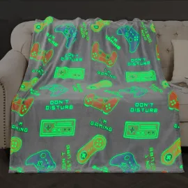 Gaming Blanket Toys Gifts for Boys - Glow in The Dark Game Controller Throw for Kids Age 1-14 Year Old Teens Child Toddler Son Birthday Christmas Valentines Easter Presents Gamer Room Decor 50x60 Gaming Blanket Toys Gifts for Boys - Glow in The Dark Game Controller Throw for Kids Age 1-14 Year Old Teens Child Toddler Son Birthday Christmas Valentines Easter Presents Gamer Room Decor 50x60