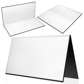 Zhanmai 4 Pcs Folding Blank Game Board (1 Single Fold Game Board) 18 x 18, DIY Make Your Own Blank for Family School Classroom DIY Activities