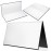 Zhanmai 4 Pcs Folding Blank Game Board (1 Single Fold Game Board) 18 x 18, DIY Make Your Own Blank for Family School Classroom DIY Activities