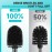 Toilet Brush and Holder with Long Handle, Plastic Holder Easy to Hide, Drip-Proof, Easy to Assemble, Deep Cleaning