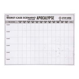 MOOSE GAMES The Worst-Case Scenario Card Game Apocalypse | Match How Players Rank Five Apocalyptic Scenarios from Bad to Worst | Score Points and Win! for Ages 14 to Adult for 3 to 6 Players