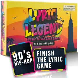 Lyric Legend 90s Hip-Hop and Rap - Music Trivia Game To Finish The Lyrics And Argue For The Correct Songs. Great For Groups, Gifts, Game Night, and Parties. Sing Along and Quiz Your Friends and Family Lyric Legend 90s Hip-Hop and Rap - Music Trivia Game To Finish The Lyrics And Argue For The Correct Songs. Great For Groups, Gifts, Game Night, and Parties. Sing Along and Quiz Your Friends and Family