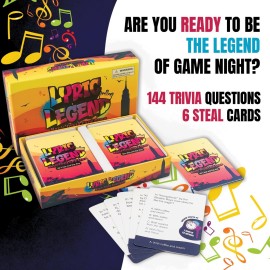 Lyric Legend 90s Hip-Hop and Rap - Music Trivia Game To Finish The Lyrics And Argue For The Correct Songs. Great For Groups, Gifts, Game Night, and Parties. Sing Along and Quiz Your Friends and Family